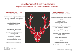 Menu de Noël