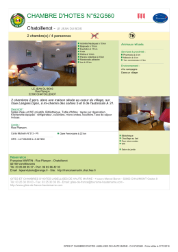 chambre d`hotes n&deg;52g560 - Site officiel de r&eacute;servation de Haute