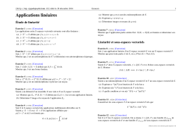 Applications lin&eacute;aires