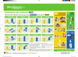 Calendrier de collecte 2017