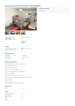 Appartement studio 1 pièce lumineux - Chêne