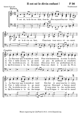 Il est n&eacute; le divin enfant ! F 56