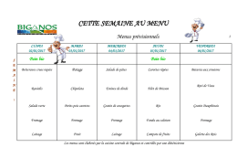 Menus janvier 2017