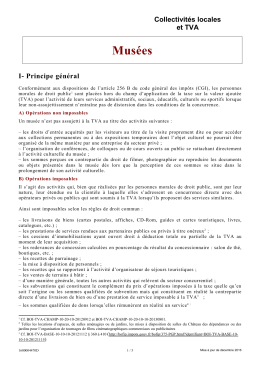 Mus&eacute;es - Collectivit&eacute;s locales