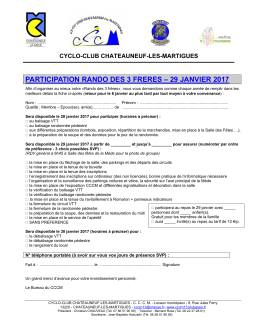 participation rando des 3 freres – 29 janvier 2017 - asse-vtt