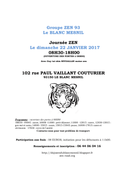 Groupe ZEN 93 - Dojo zen de Cergy