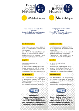 Le Guide du lecteur - le site de la m&eacute;diath&egrave;que