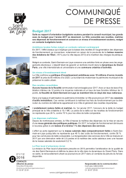 Télécharger le communiqué de presse - Saint Germain-en-Laye