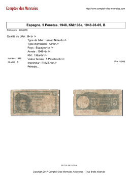 Espagne, 5 Pesetas, 1948, KM:136a, 1948-03-05, B