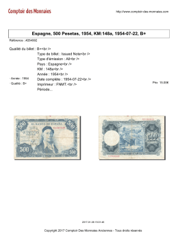 Espagne, 500 Pesetas, 1954, KM:148a, 1954-07