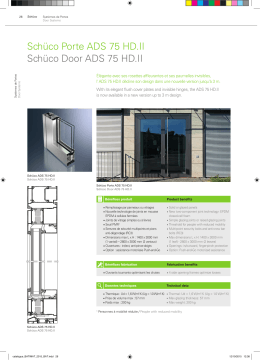Schüco Porte ADS 75 HD.II Schüco Door ADS 75 HD.II