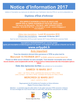 lire attentivement la notice d`information