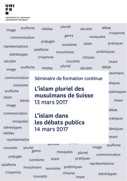 Flyer - Universit&eacute; de Fribourg