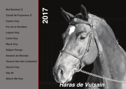 Guide étalons - Haras de Vulsain