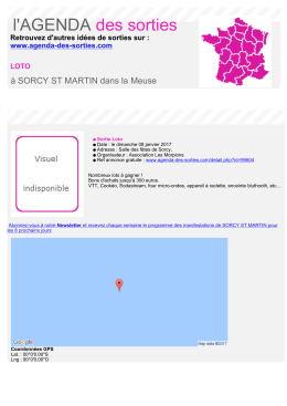 Imprimer - Agenda des sorties