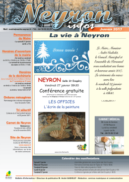neyron infos janvier 2017