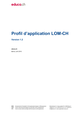 Profil d`application LOM-CH