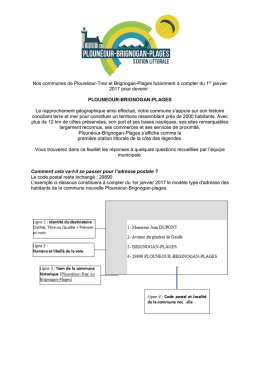 Infos population - Mairie de Brignogan