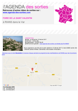 Imprimer - Agenda des sorties