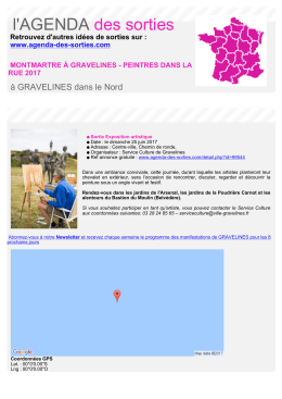 Imprimer - Agenda des sorties
