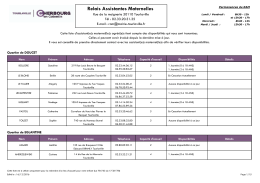 Liste compl&egrave;te des assistantes maternelles au