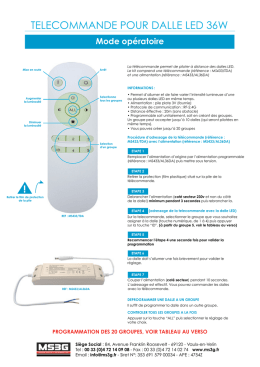 Telecommande dalle led