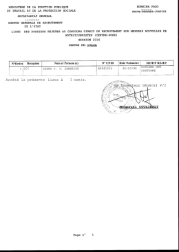 Arr&ecirc;t&eacute; La pr&eacute;sente liste &agrave; P/I