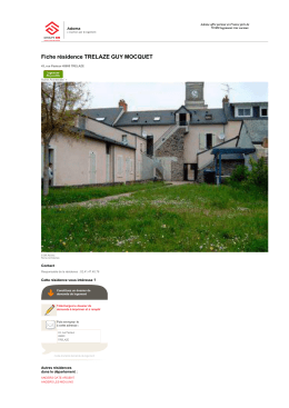 Fiche r&eacute;sidence TRELAZE GUY MOCQUET