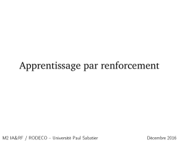 Apprentissage par renforcement