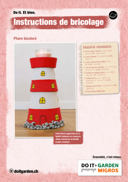 Instructions de bricolage