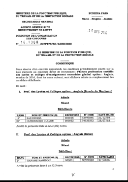 Anglais-Boucle du Mouhoun-Sahel