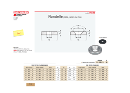 Rondelle plate, acier ou inox