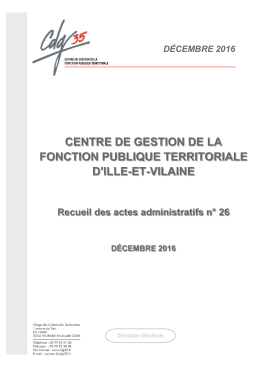 centre de gestion de la fonction publique territoriale d`ille