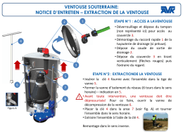 ventouse souterraine: notice d`entretien – extraction de la