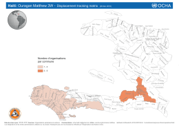 Haiti: Ouragan Matthew 3W - Displacement tracking matrix (28 déc