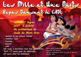 Repas Dansant de l`ADL - ADL Association de Danses et de Loisirs