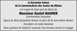 Monsieur Daniel MAURER