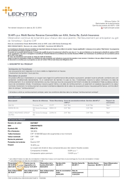 10.40% pa Multi Barrier Reverse Convertible sur AXA