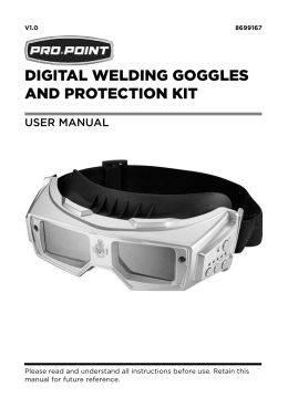 DIGITAL WELDING GOGGLES AND PROTECTION KIT