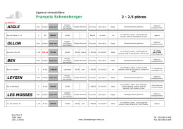 2 pi&egrave;ces - Agence Immobili&egrave;re Fran&ccedil;ois Schneeberger
