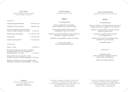 take-away kerstavond menu oudejaarsavond menu