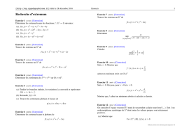 Recherche d`extremum