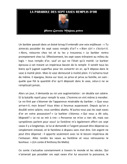 la parabole des sept vases remplis d`or