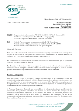 H&eacute;rouville-Saint-Clair, le 27 d&eacute;cembre 2016 Monsieur le