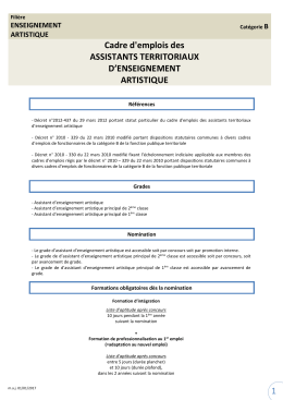 Assistant d`enseignement artistique OK