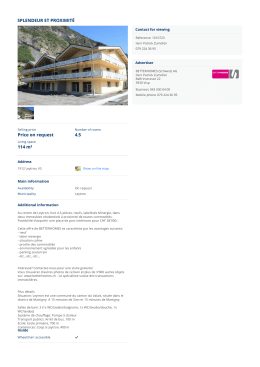 purchase Flat Leytron: SPLENDEUR ET PROXIMIT&Eacute;
