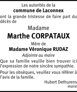 Marthe CORPATAUX