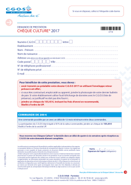 chèque culture®2017