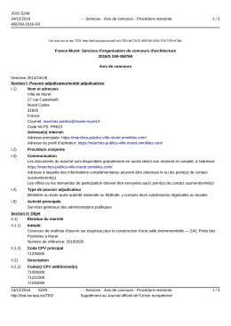 France-Muret: Services d`organisation de