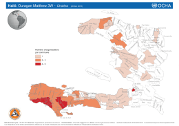 Haiti: Ouragan Matthew 3W - Choléra (28 déc 2016)